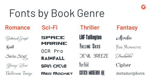 book cover design fonts